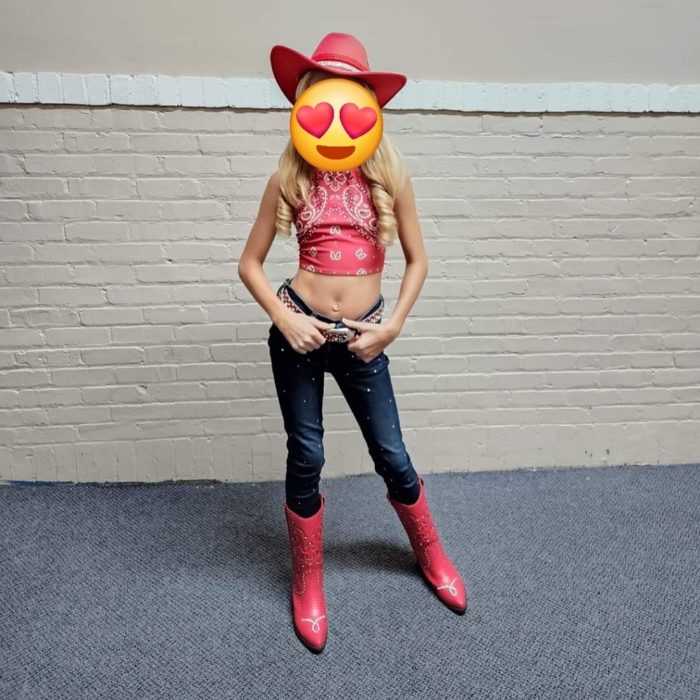 Girls cowgirl pageant outfit size 12/00